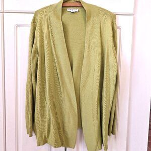 Coldwater Creek Light Green Cardigan, Size 1X/18